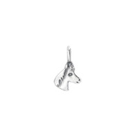Horse silver sculpted charm