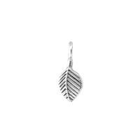Large Leaf sculpted charm