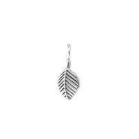 Large Leaf sculpted charm