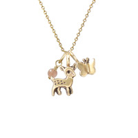 Deer bronze sculpted charm