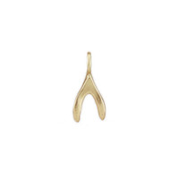 Wishbone sculpted charm