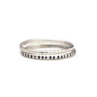 Textured Stacking Ring