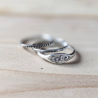Textured Stacking Ring