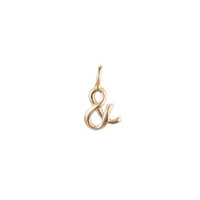 Ampersand bronze charm