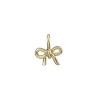 Bow bronze charm