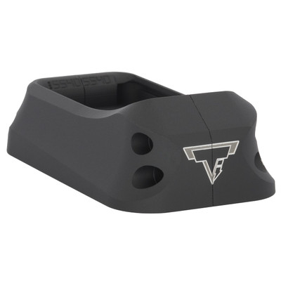 Flat black TTI MPX Magwell for Sig Sauer MPX, featuring beveled design and Taran Tactical Innovations logo, optimized for fast PCC reloads. Flat black TTI MPX Magwell for Sig Sauer MPX, featuring beveled design and Taran Tactical Innovations logo, optimized for fast PCC reloads.