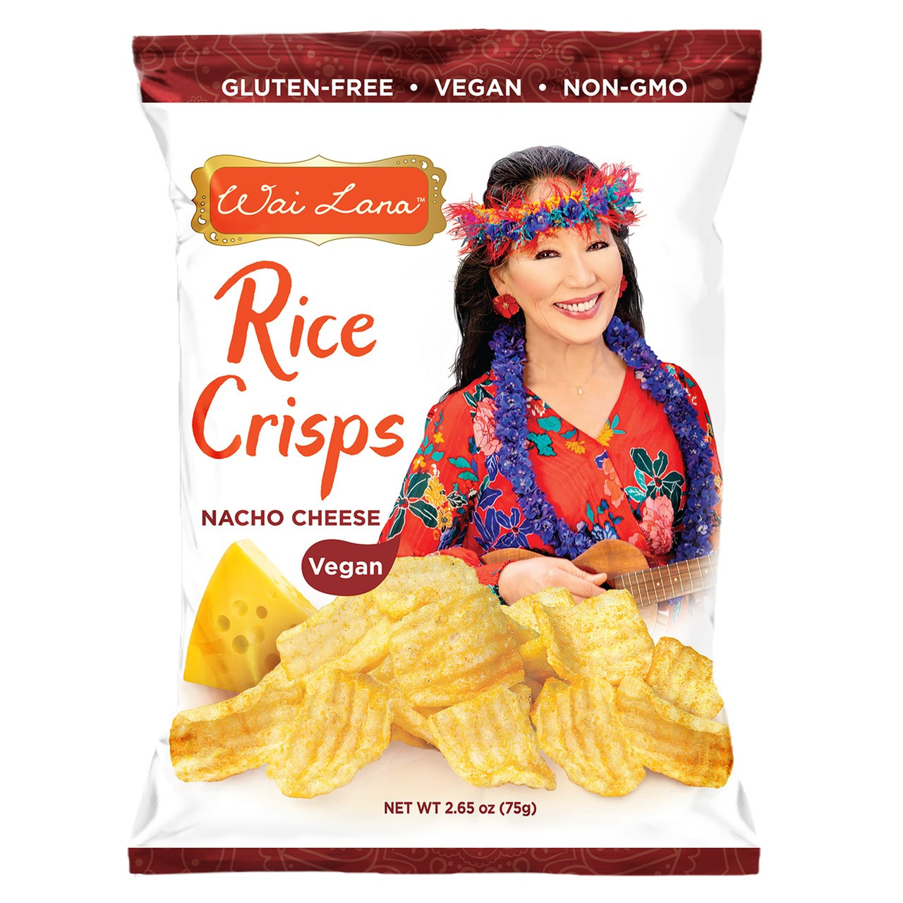 Rice Crisps : Nacho Cheese (Vegan) (2.65oz) - Wai Lana