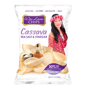 Wai Lana Cassava Chips: Sea Salt & Vinegar (3 oz)