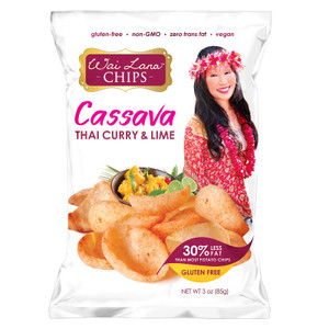 Wai Lana Cassava Chips: Thai Curry with Lime (3 oz) Wai Lana Cassava Chips: Thai Curry with Lime (3 oz)