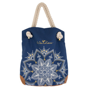 Stylish 100% Organic Cotton Blue Mandala Bag Stylish 100% Organic Cotton Blue Mandala Bag