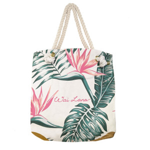 Stylish 100% Organic Cotton Birds of Paradise Bag Stylish 100% Organic Cotton Birds of Paradise Bag