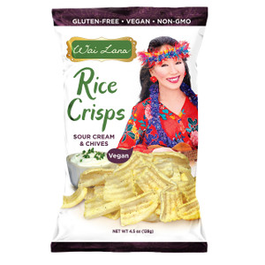 Rice Crisps : Sour Cream & Chives (Vegan) (4.5oz) Rice Crisps : Sour Cream & Chives (Vegan) (4.5oz)