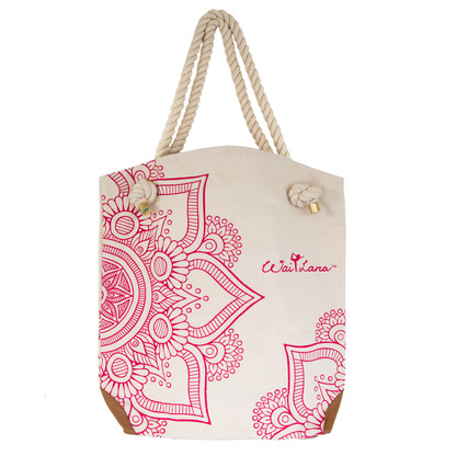 Stylish 100% Organic Cotton Pink Mandala Bag - Wai Lana