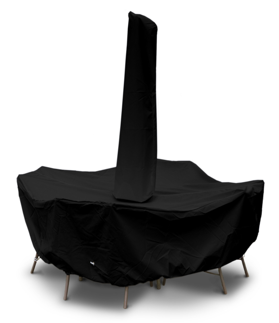 Round/Square Dining Set Cover w/Umbrella Hole Outdoor Furniture Covers