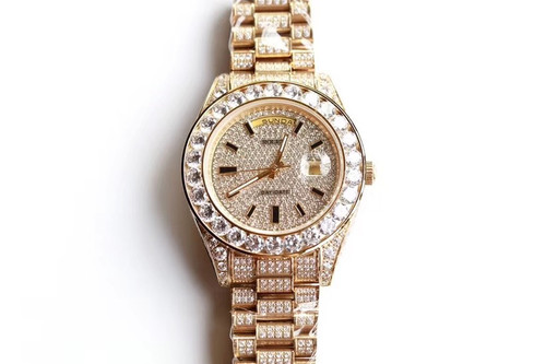 High quality replica Iced out  moissanite diamond Rolex day date watch (PICK STYLE/COLOR)