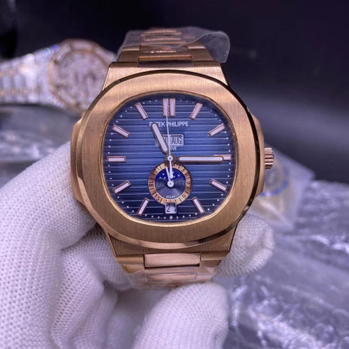 buy High quality replica Plain Jane Patek, Blue face. Rose gold (36 - 44mm available) replica from hypereptime Patek