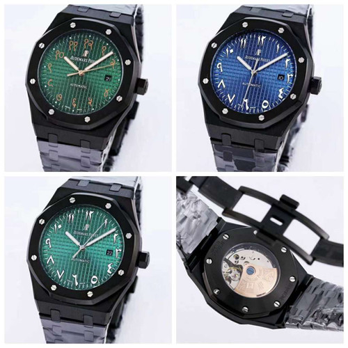 High quality replica plain jane  AP Black case, blue/green Arabic dial (Pick Style)