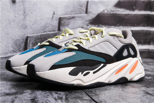 UA High quality replica Adidas Yeezy boost 700 wave runner original aqua blue colorway sneaker