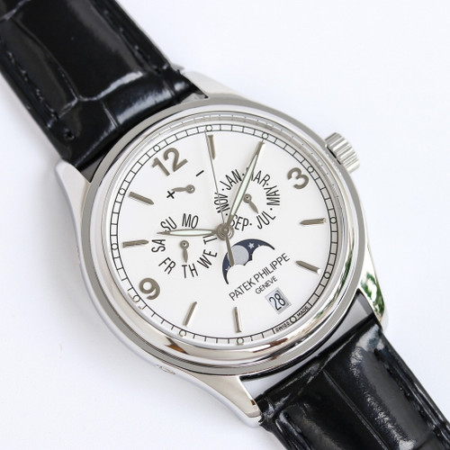Super clone replica plain jane Patek Philippe PP RK1 silver black watch