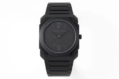 Super clone replica plain jane Bulgari Octo Finissimo black watch