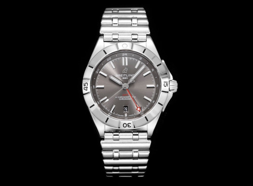 High quality replica plain jane Breitling GMT 40 silver gray watch