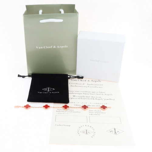 buy High quality replica Van Cleef & Arpels Rose Gold Carnelian Bracelet replica from hypereptime Other brands