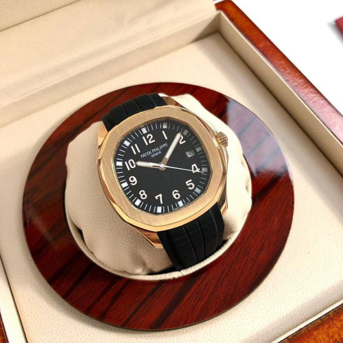 buy High quality replica plain jane Patek Philippe AQUANAUT series Nautilus gold-black watch replica from hypereptime Patek