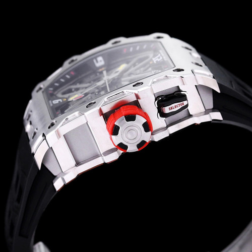 buy High quality replica plain jane Richard Mille RM35-03 black silver watch replica from hypereptime richard mille