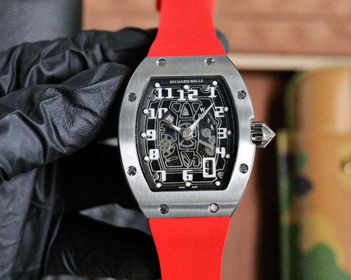 buy High quality replica plain jane Richard Mille RM067 red silver watch replica from hypereptime richard mille