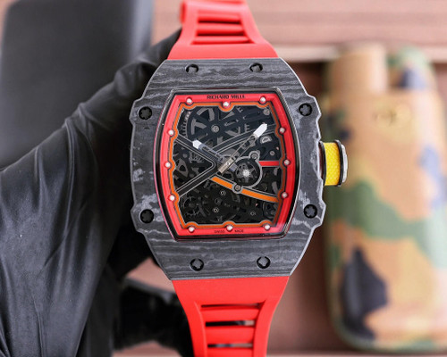 buy High quality replica Plain jane Richard Mille RM67-02 rubber strap red/blue/black Watch (Select colorway) replica from hypereptime richard mille