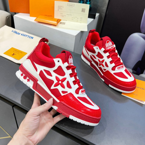 Buy High quality replica UA Louis Vuitton LV Skate Red Sneaker from HypeRepTime, best replica designer brand website