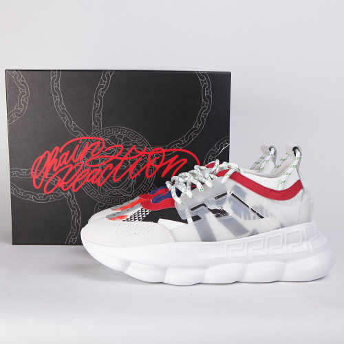 UA High quality replica Versace X 2chainz Chain Reaction in white color sneakers
