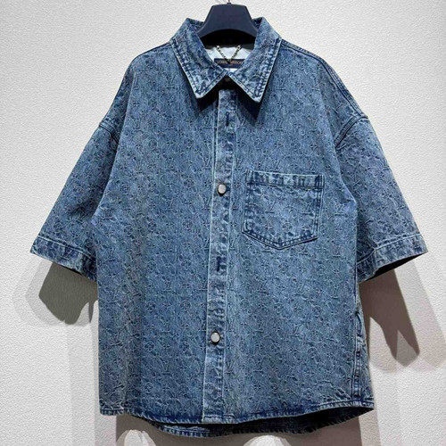 High Quality Replica UA Louis Vuitton Monogram Denim Polo Shirts