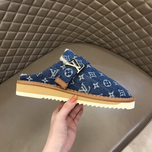 Buy High quality replica UA  LV Monogram Denim Cosy Mule Fur 1A81G9 Sneaker from HypeRepTime, best replica designer brand website
