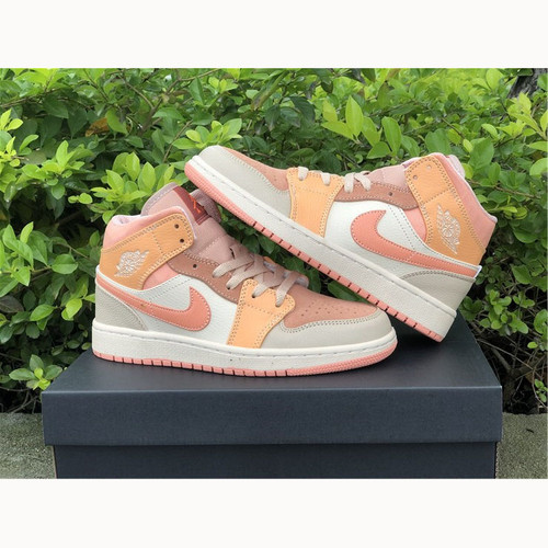 Buy High quality replica UA Nike Pink Orange Stitching Air 1 Mid, Sneakers from HypeRepTime, best replica designer brand website