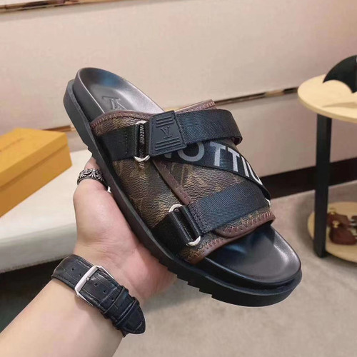 Buy High quality replica UA Louis Vuitton Monogram, Slippers from HypeRepTime, best replica designer brand website