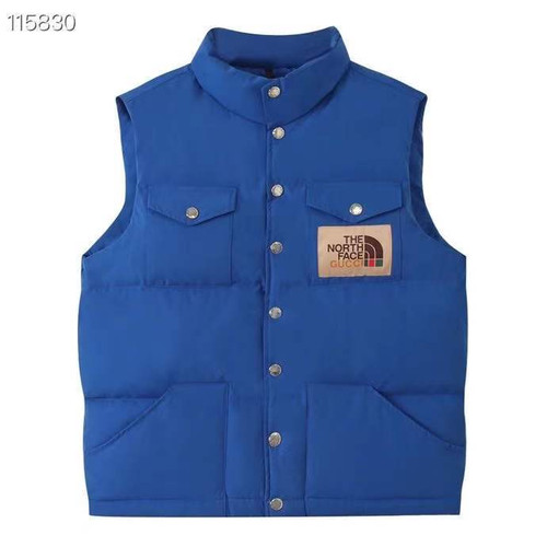 Buy High quality replica UA Gucci x The North Face Down Blue, Vest from HypeRepTime, best replica designer brand website