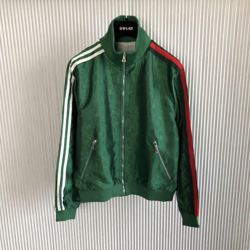 buy High quality replica UA Adidas x Gucci GG Trefoil jacquard, Jacket replica from hypereptime Gucci