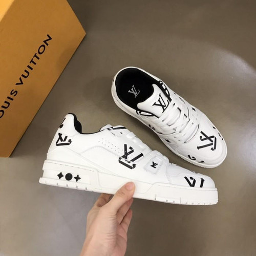 buy High Quality Replica UA Louis Vuitton Trainer White Black Sneaker replica from hypereptime LV