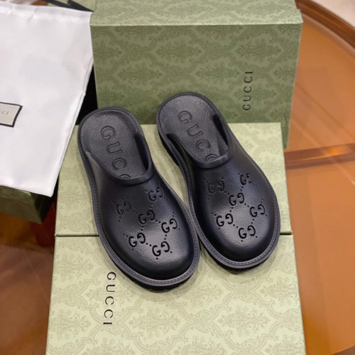 buy High Quality Replica UA Gucci Men's slip on black, Sandals replica from hypereptime Gucci
