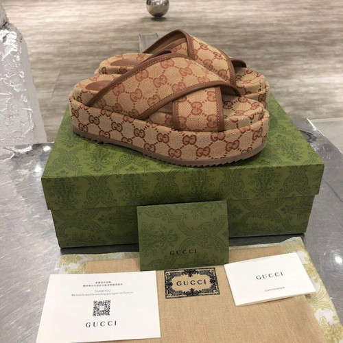 buy High Quality Replica UA Gucci GG Multicolor platform Beige, Sandals replica from hypereptime Gucci
