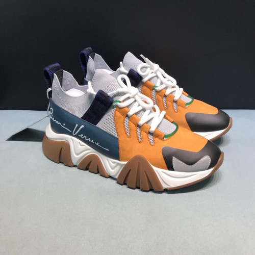 buy High Quality Replica UA Versace Squalo Knit Trainers Tan, Sneakers replica from hypereptime Versace