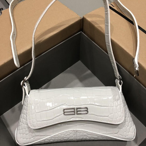 buy High Quality Replica UA Balenciaga Women's Xx Small Crocodile Embossed in White, Flap Bag replica from hypereptime Balenciaga