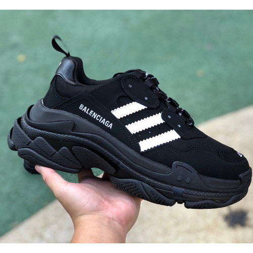 High Quality Replica UA Balenciaga x Adidas Triple S in Black,Sneaker