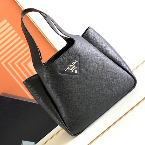 High Quality Replica UA Prada Black/White Leather Tote Bag (Pick Color)