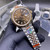 buy High quality replica Plain Jane Rolex Datejust Two tone brown face Jubilee bracelet Arabic number glass back 39mm replica from hypereptime Rolex