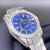 buy High quality replica Iced out Moissanite Diamonds Rolex Sky-dweller silver case with Colored face Oyster band 40mm (Pick Style) replica from hypereptime Rolex