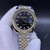 buy High quality replica Plain Jane Rolex Datejust, Black dial, Jubille band, (36 - 44mm available) replica from hypereptime Rolex