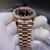 buy High quality replica Iced out moissanite diamonds bezel Rolex Daydate, Rose gold, (36 - 44mm available) replica from hypereptime Rolex