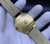 High quality replica Iced out Moissanite Diamonds  Cartier Swiss  yellow gold case 42mm with  black leather